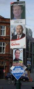 Irish elections: generally more posters than in the UK
